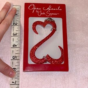 💕SOLD💕Jane Seymour Open Hearts Sparkly Ornament